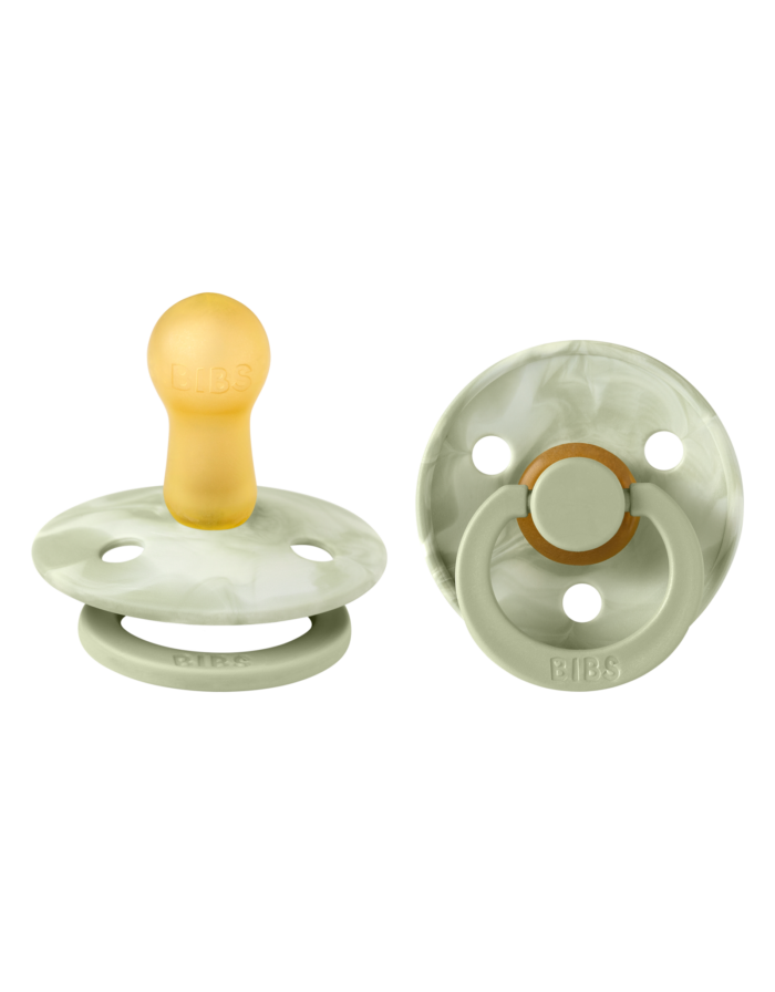 Bibs 2-pack tie dye ivory/sage 0-18m/T2