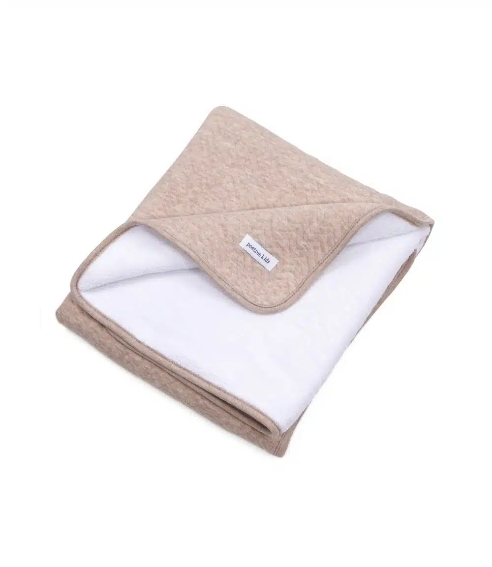 Poetree ledikant deken Chevron camel