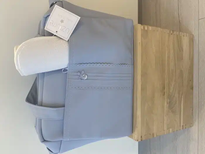 Uzturre luiertas met detail blauw