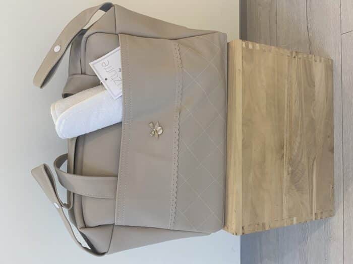 Uzturre luiertas met gestikt detail beige