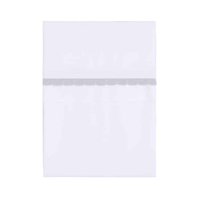 Baby's Only ledikant laken reef dusty grey/white