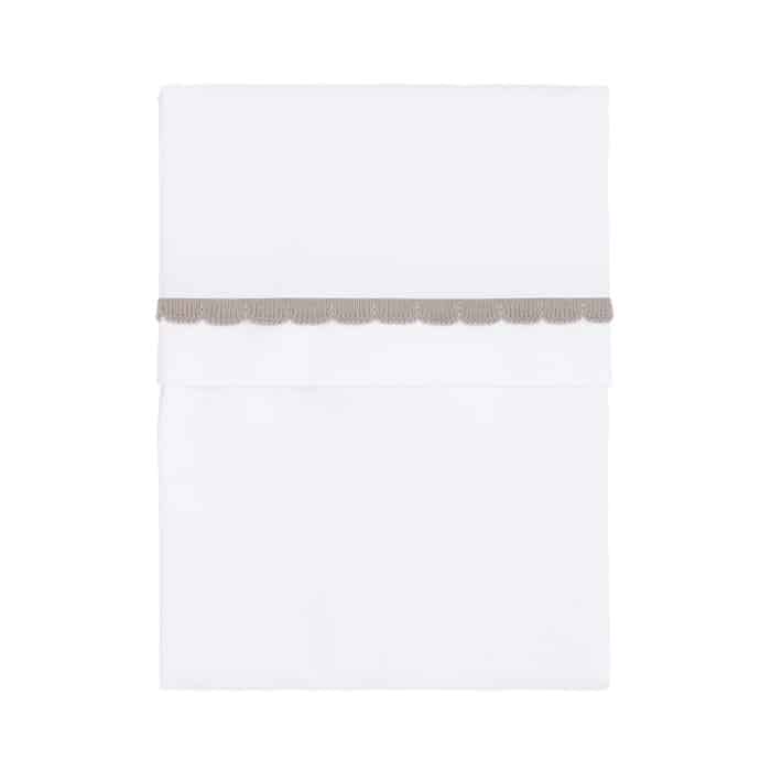 Baby's Only ledikant laken reef urban taupe/white