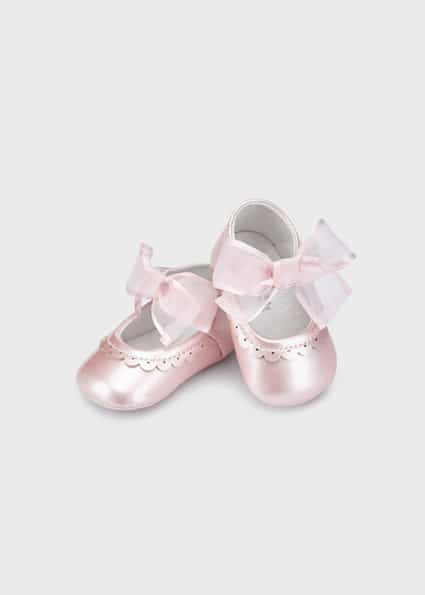 Mayoral baby ballerina's met strik roze - De Babyboetiek
