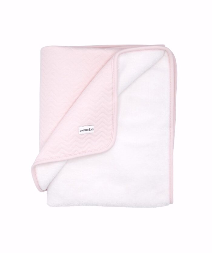 Poetree wieg deken Chevron pink