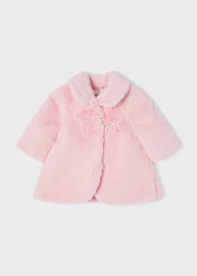 Aanhankelijk overal Uitgang SALE Mayoral baby bond jas (fake fur) roze - De Babyboetiek