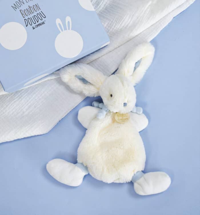 Doudou Lapin konijn blauw