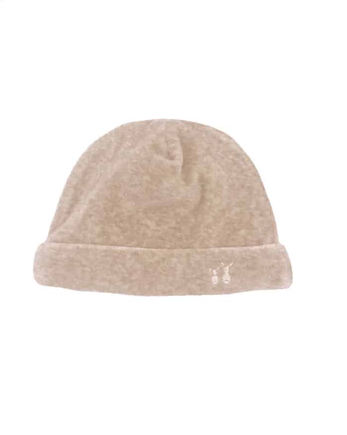 Poetree mutsje velours camel