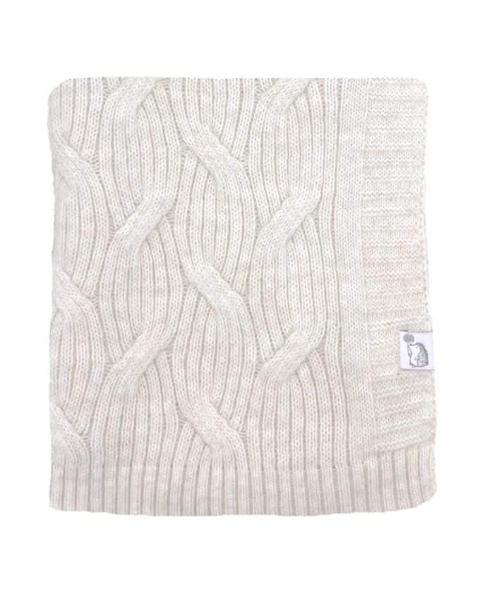 Poetree deken 80x100cm Laurel wolmix