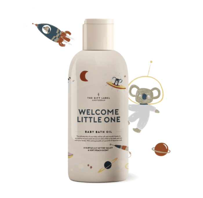 Giftlabel baby bath oil 150ml boys