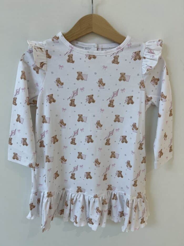 Little pie pyjama jurk Teddy bear pink