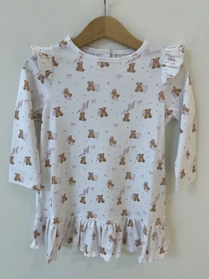Little pie pyjama jurk Teddy bear pink