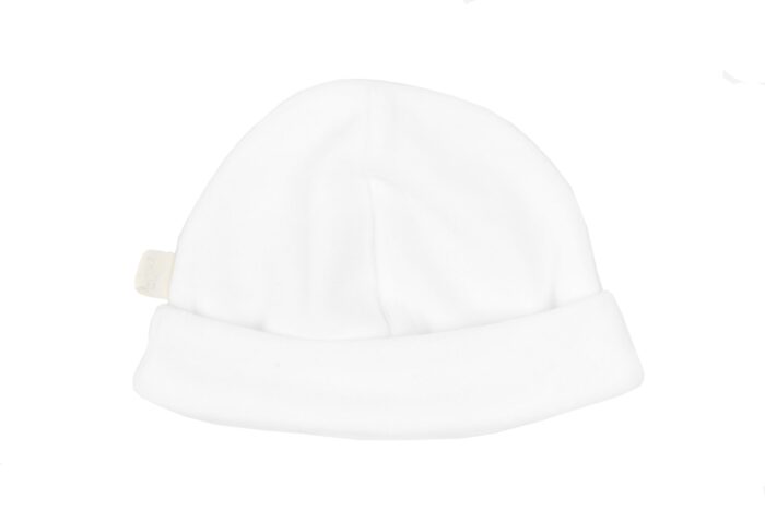 Baby gi mutsje velours wit
