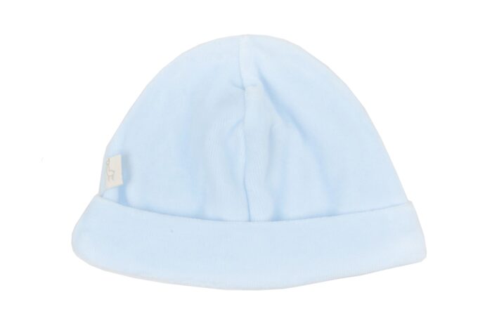 Baby gi mutsje velours blauw
