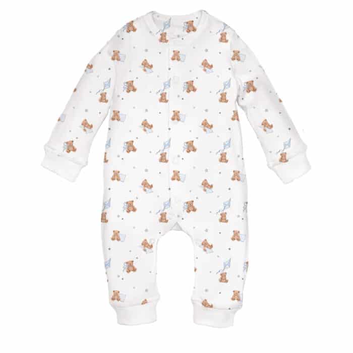 Little pie onesie pyjama Teddy bear blue
