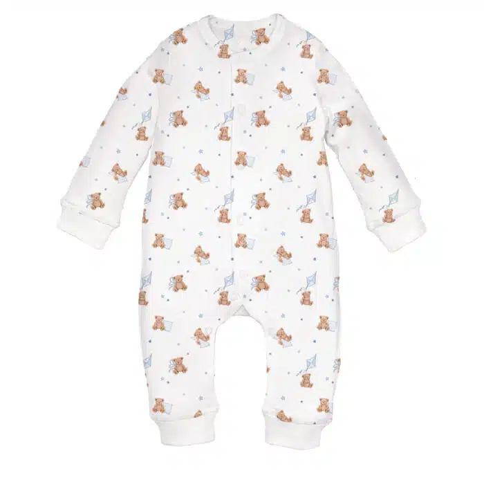 Little pie onesie pyjama Teddy bear blue