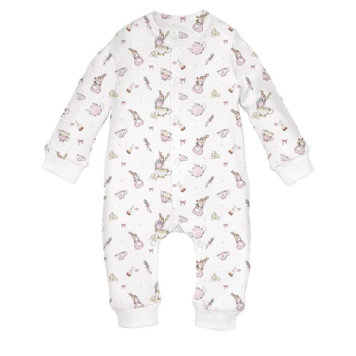 SALE Little pie onesie pyjama Rabbit pink