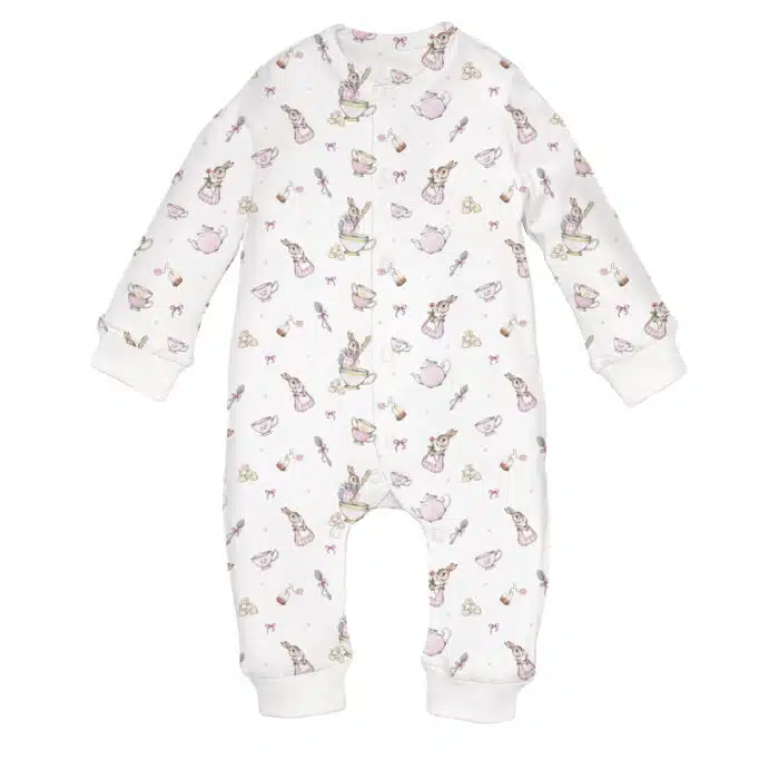 SALE Little pie onesie pyjama Rabbit pink