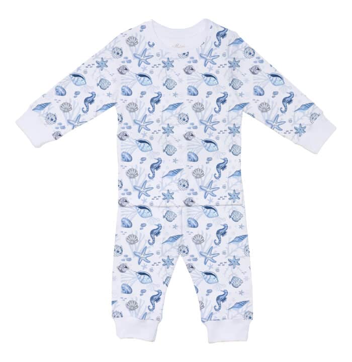 SALE Little pie lange pyjama Sea blue
