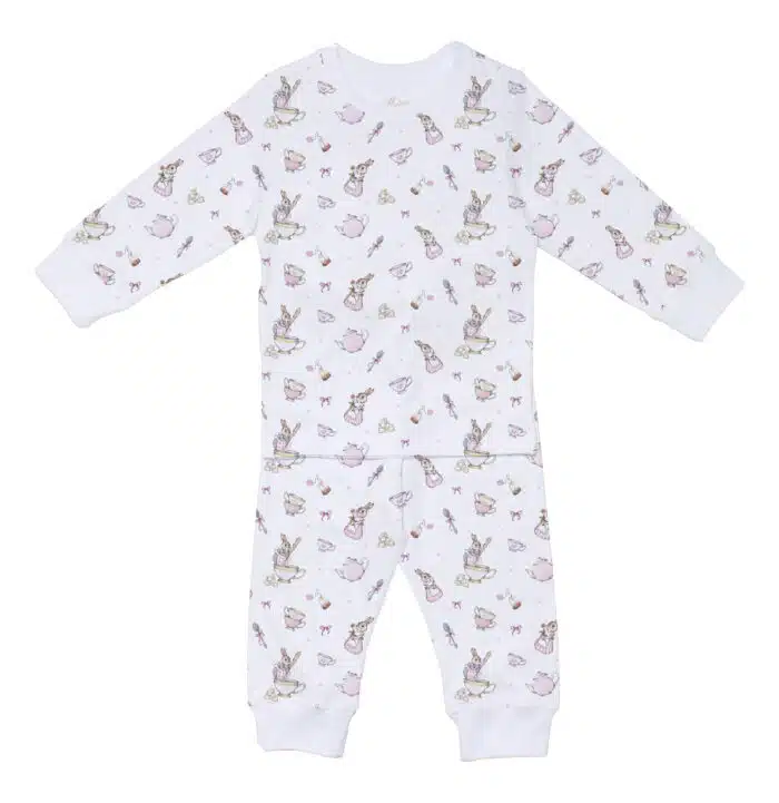 SALE Little pie lange pyjama Rabbit pink