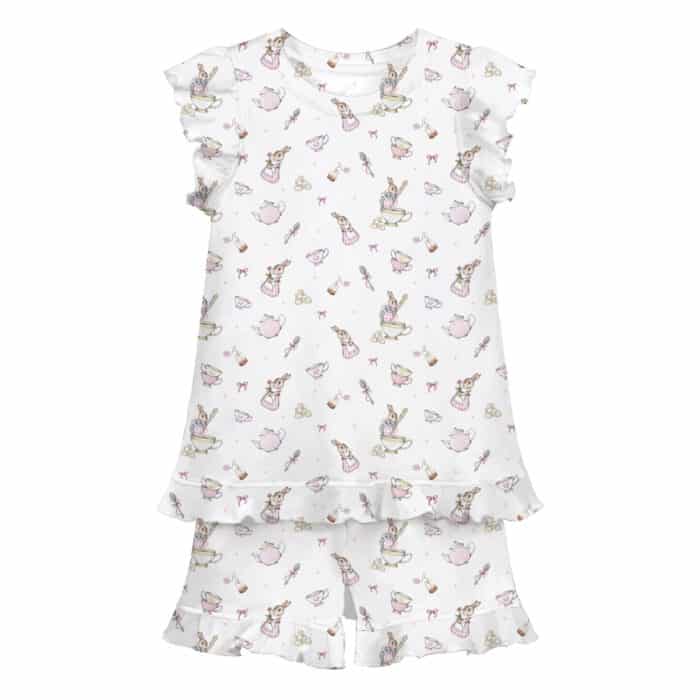 SALE Little pie korte pyjama Rabbit pink