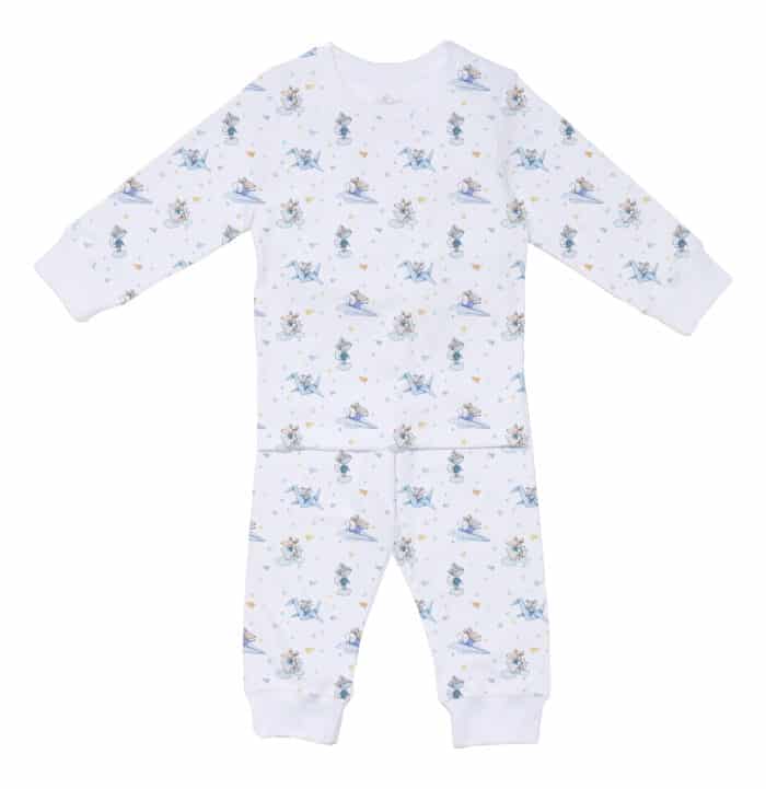 SALE Little pie lange pyjama Cute mouse blue