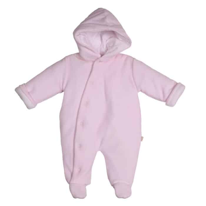 Baby gi winterpak velours roze
