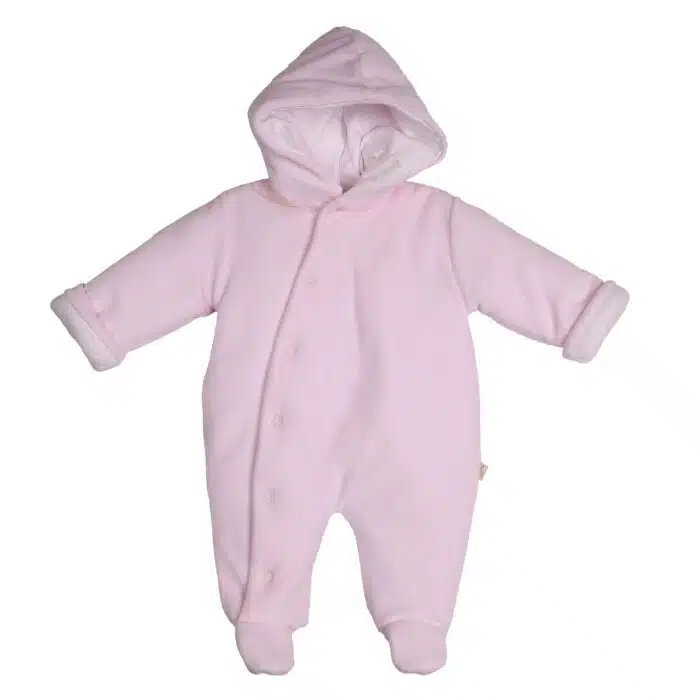 Baby gi winterpak velours roze