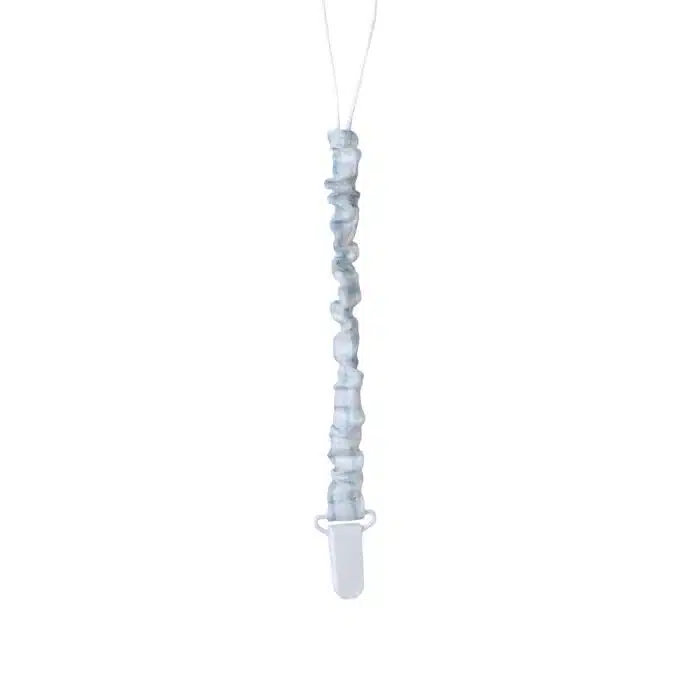Baby gi speenkoord met ruit creme/blauw