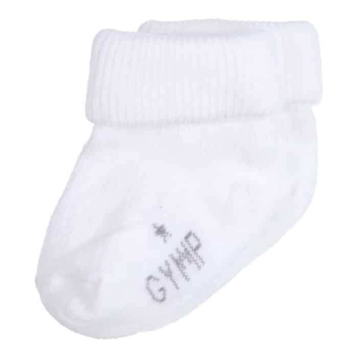 Gymp baby basis sokken wit
