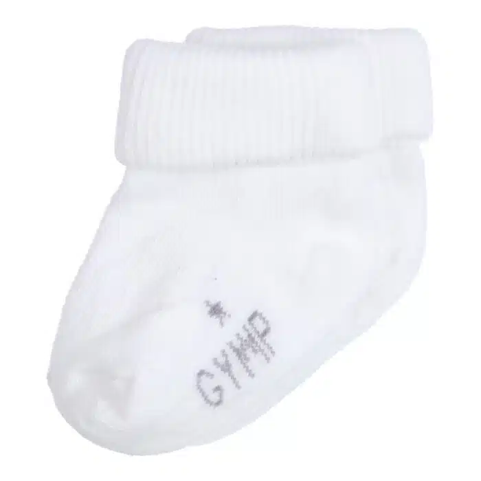 Gymp baby basis sokken wit
