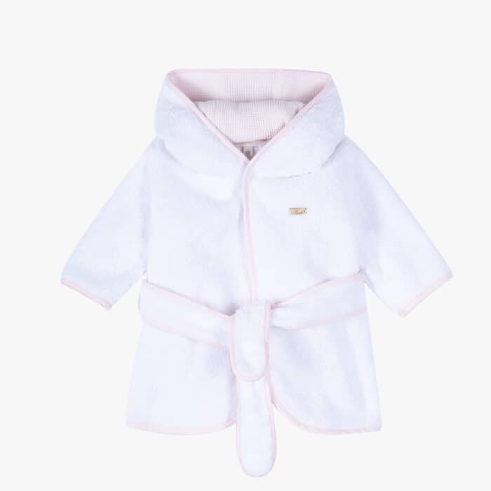 SALE Purete basis badjas wit/roze