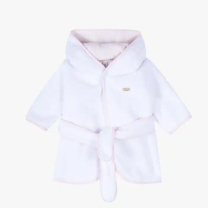 SALE Purete basis badjas wit/roze