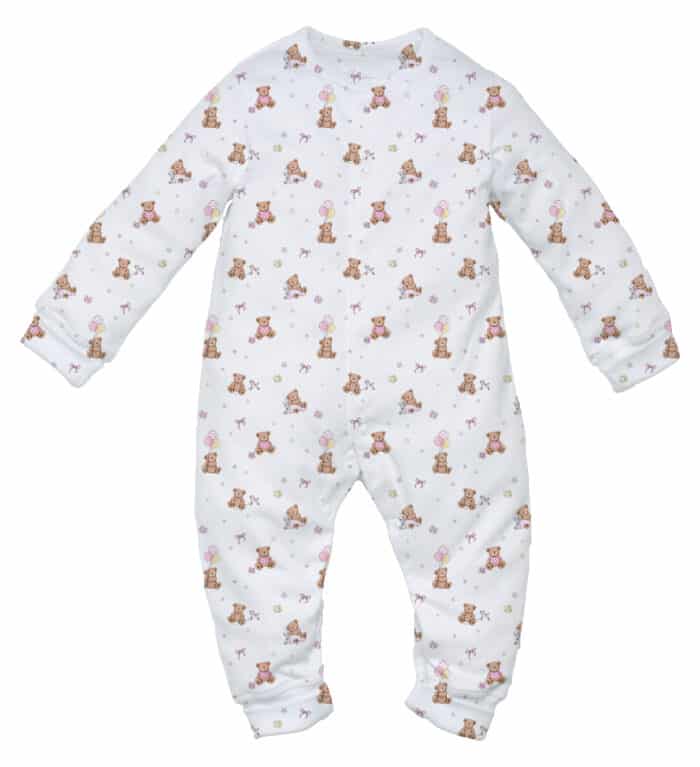 Little pie onesie pyjama Basic bear pink