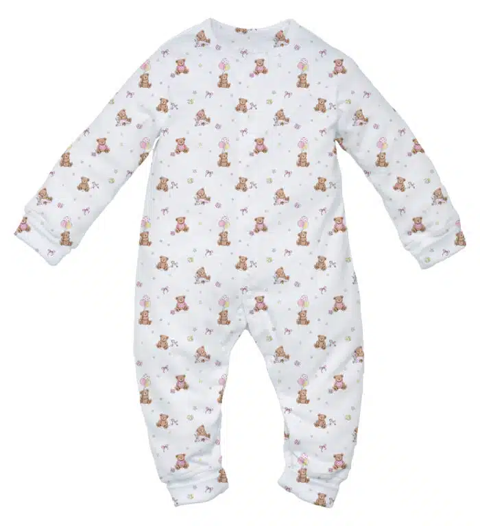 Little pie onesie pyjama Basic bear pink