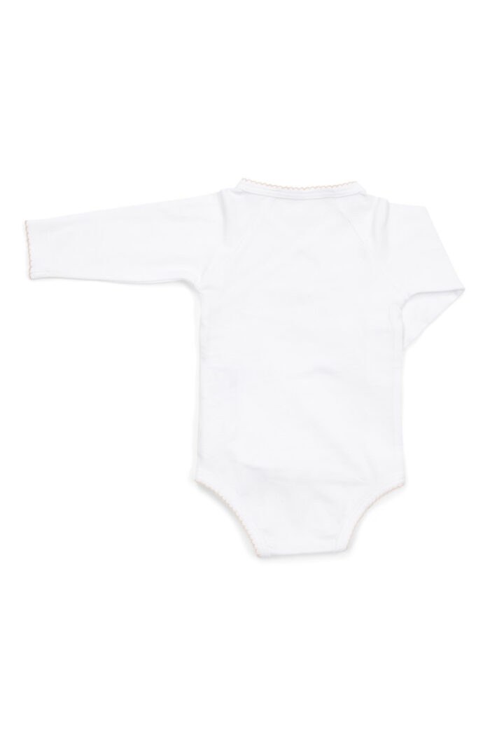 Poetree romper overslag wit/camel - Afbeelding 2