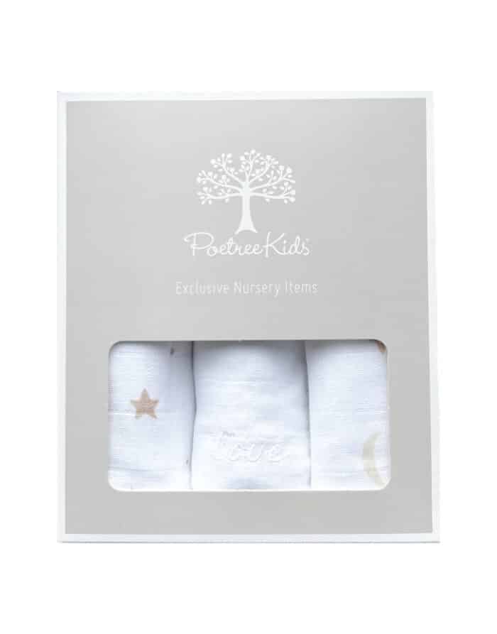 Poetree swaddle 3-pack moons en stars