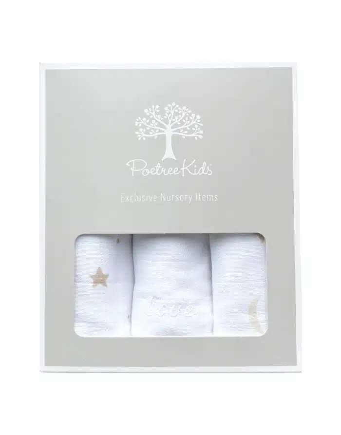 Poetree swaddle 3-pack moons en stars