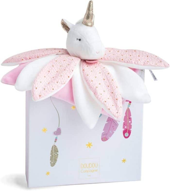 Doudou unicorn tuttel roze