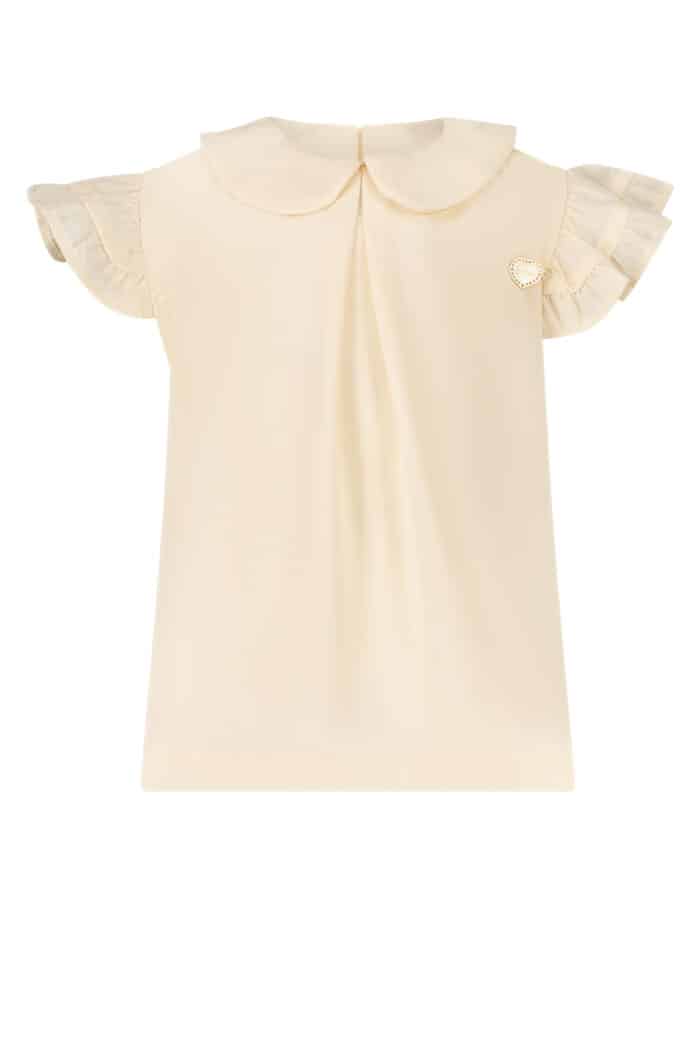 Le chic blouse met kraagje ivory