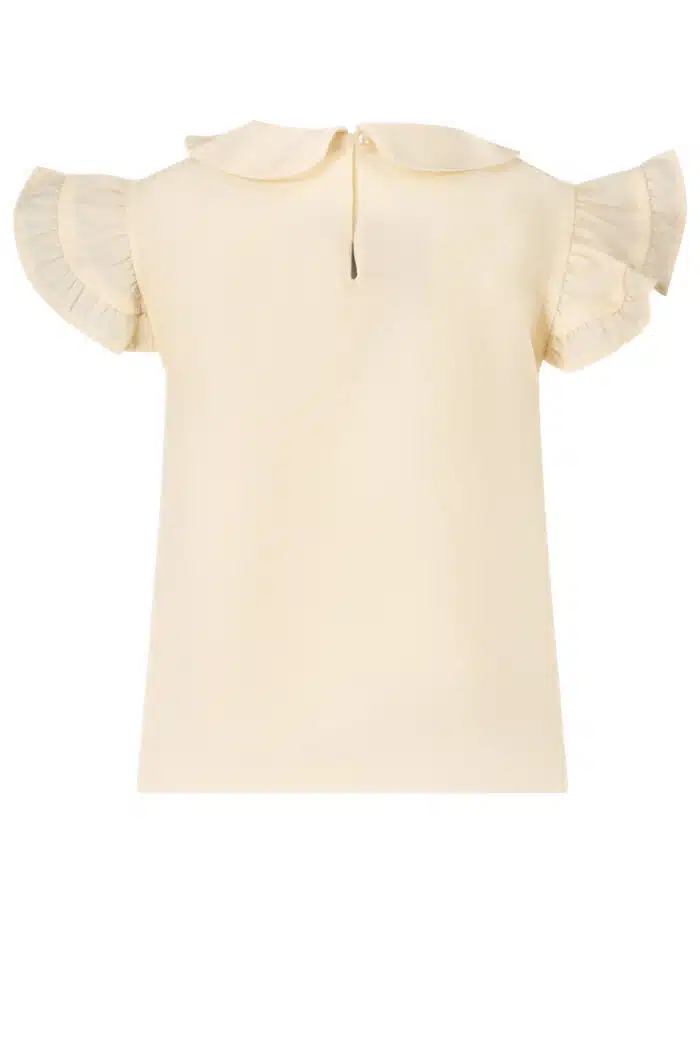 Le chic blouse met kraagje ivory - Afbeelding 2