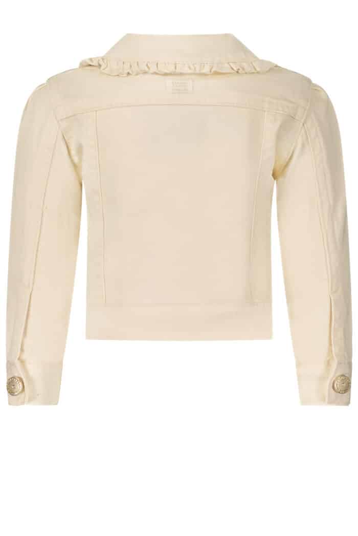 Le chic spijkerjasje girls ivory - Afbeelding 2