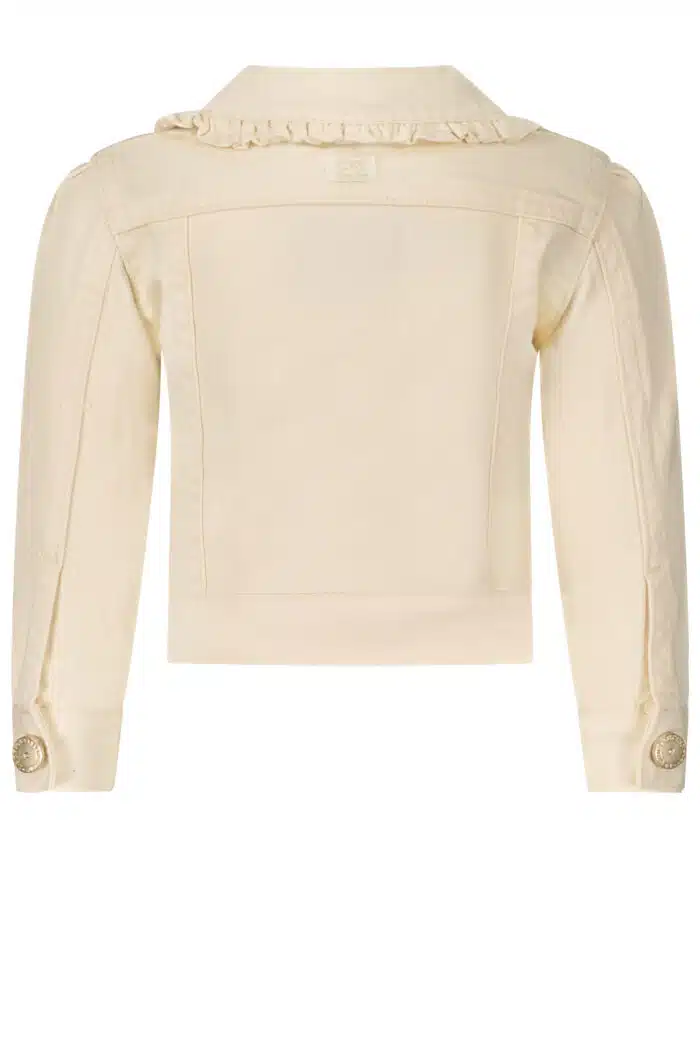 Le chic spijkerjasje girls ivory - Afbeelding 2
