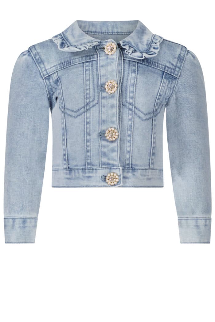 SALE Le chic spijkerjasje girls jeans blue