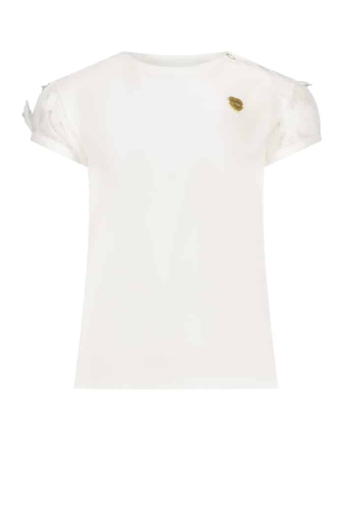 Le chic t-shirt met bloemen off white