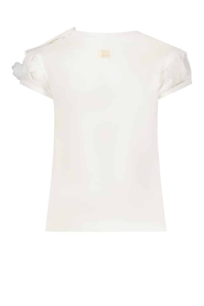 Le chic t-shirt met bloemen off white - Afbeelding 2