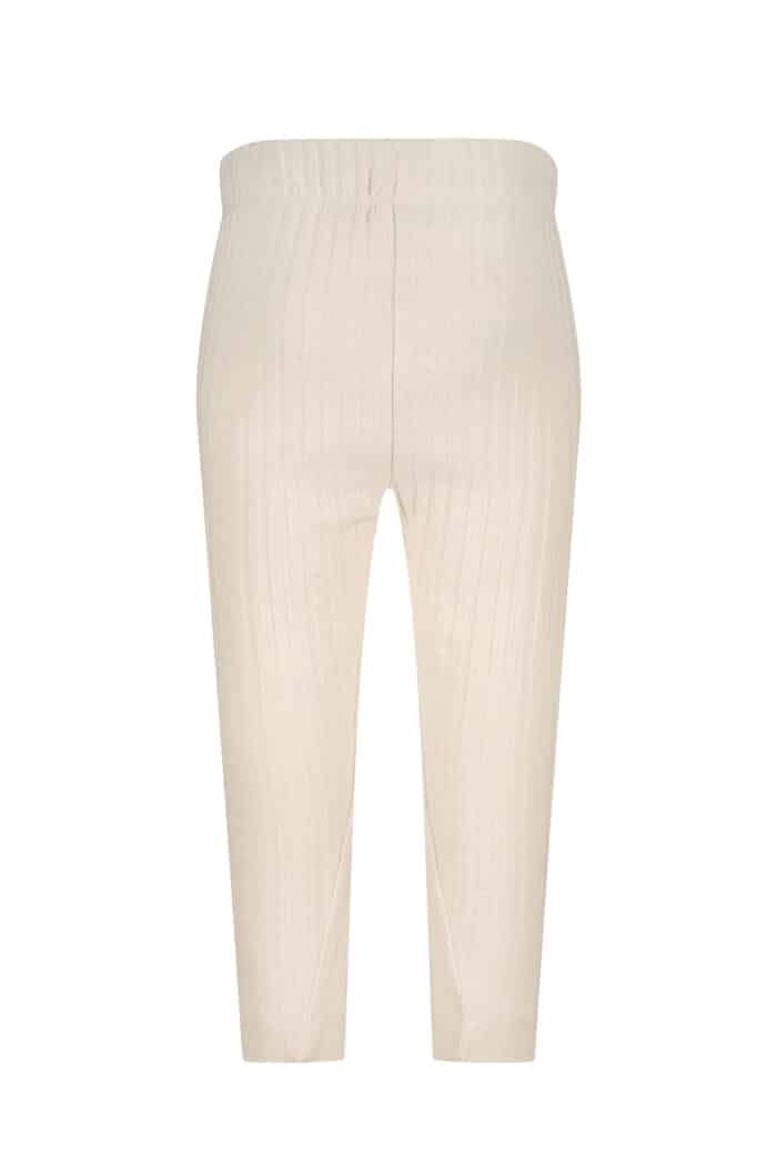 Le chic broekje met rib beige - Afbeelding 2