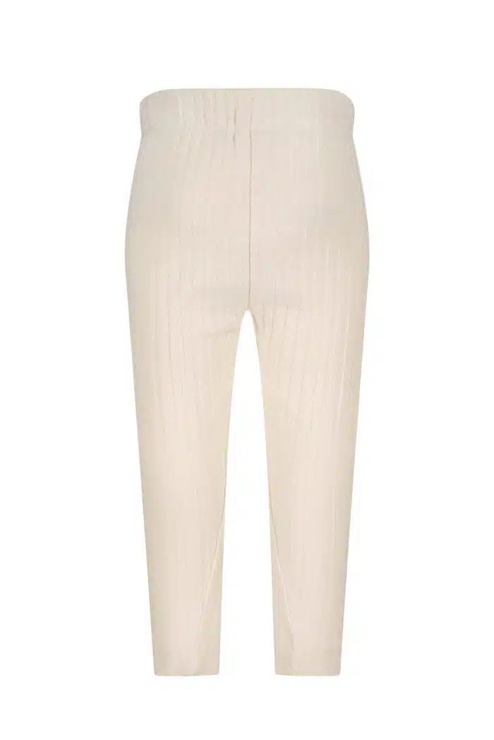 Le chic broekje met rib beige - Afbeelding 2