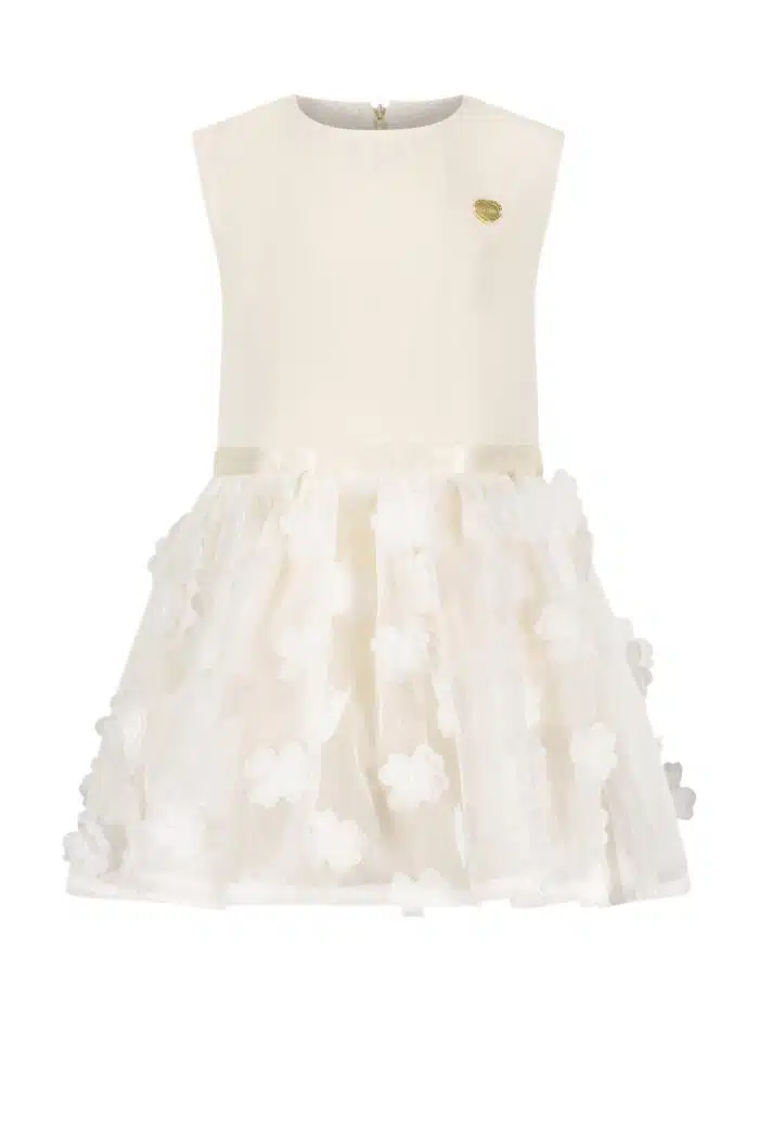 SALE Le chic jurkje met bloemen off white