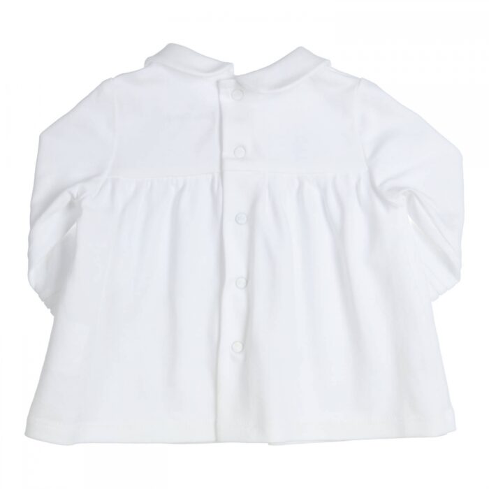 Gymp baby shirt met strikjes wit - Afbeelding 2