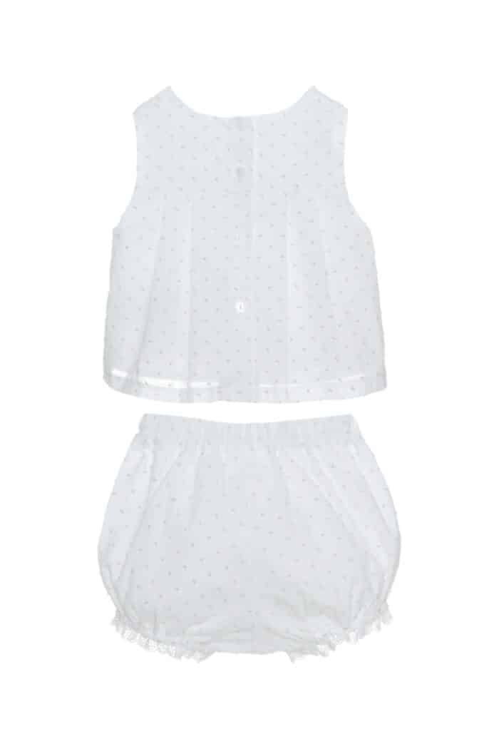 SALE Patachou setje met stipjes wit/beige - Afbeelding 2